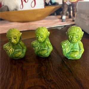 Green Monkey anthropomorbphic S&P Set - 1 extra